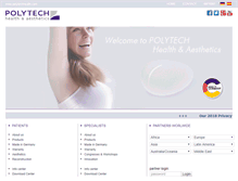 Tablet Screenshot of polytech-health-aesthetics.com